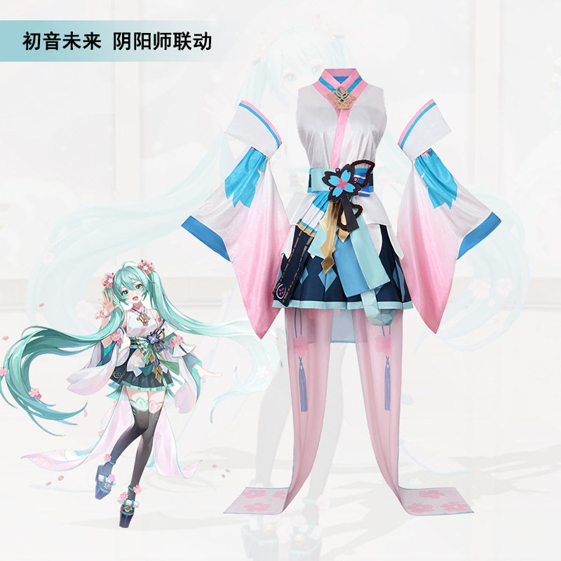 初音cos服阴阳师联动初音觉醒前cosplay初音动漫角色扮演服装