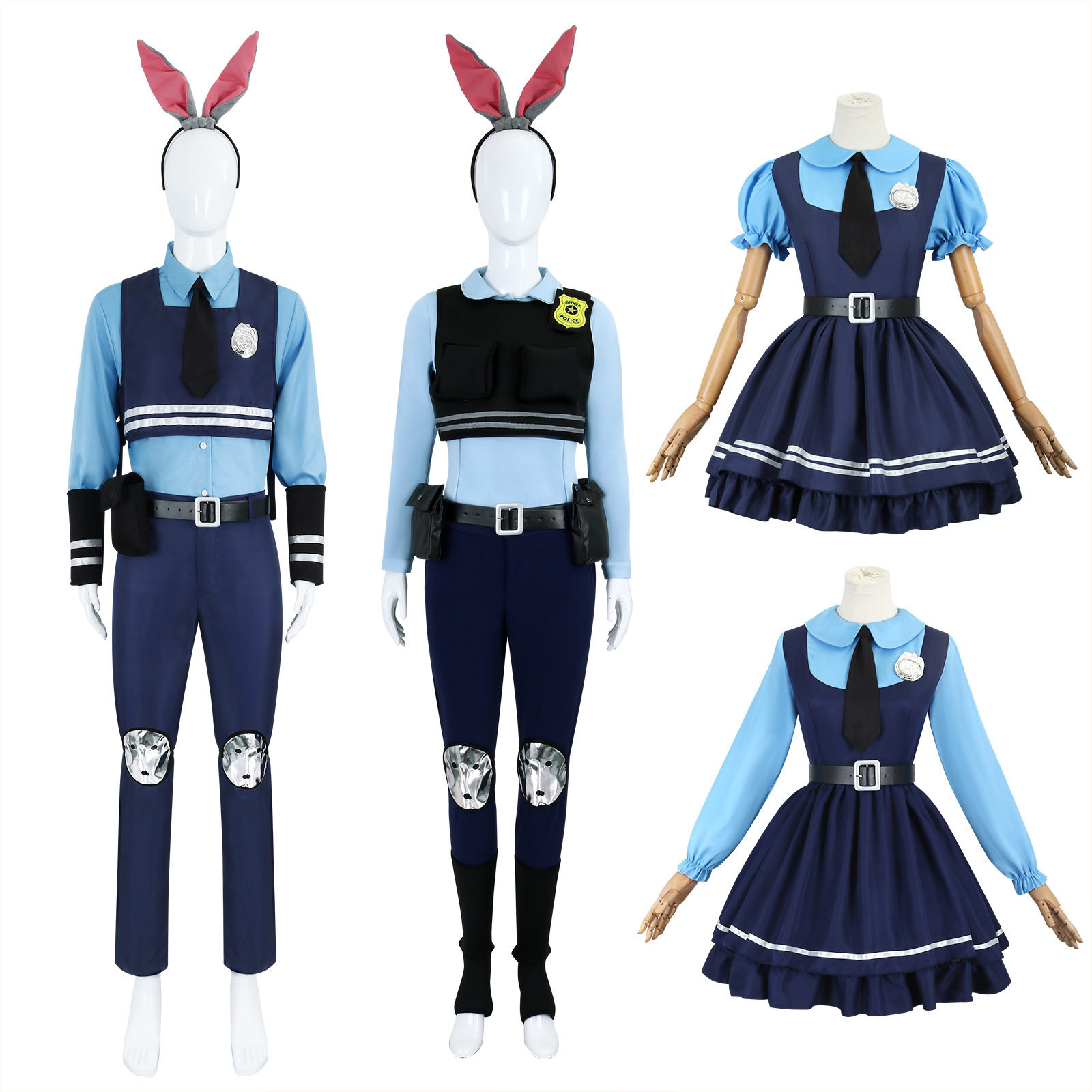 漫路人万圣节cos服装疯狂动物城cos服兔子警官朱迪cosplay服装