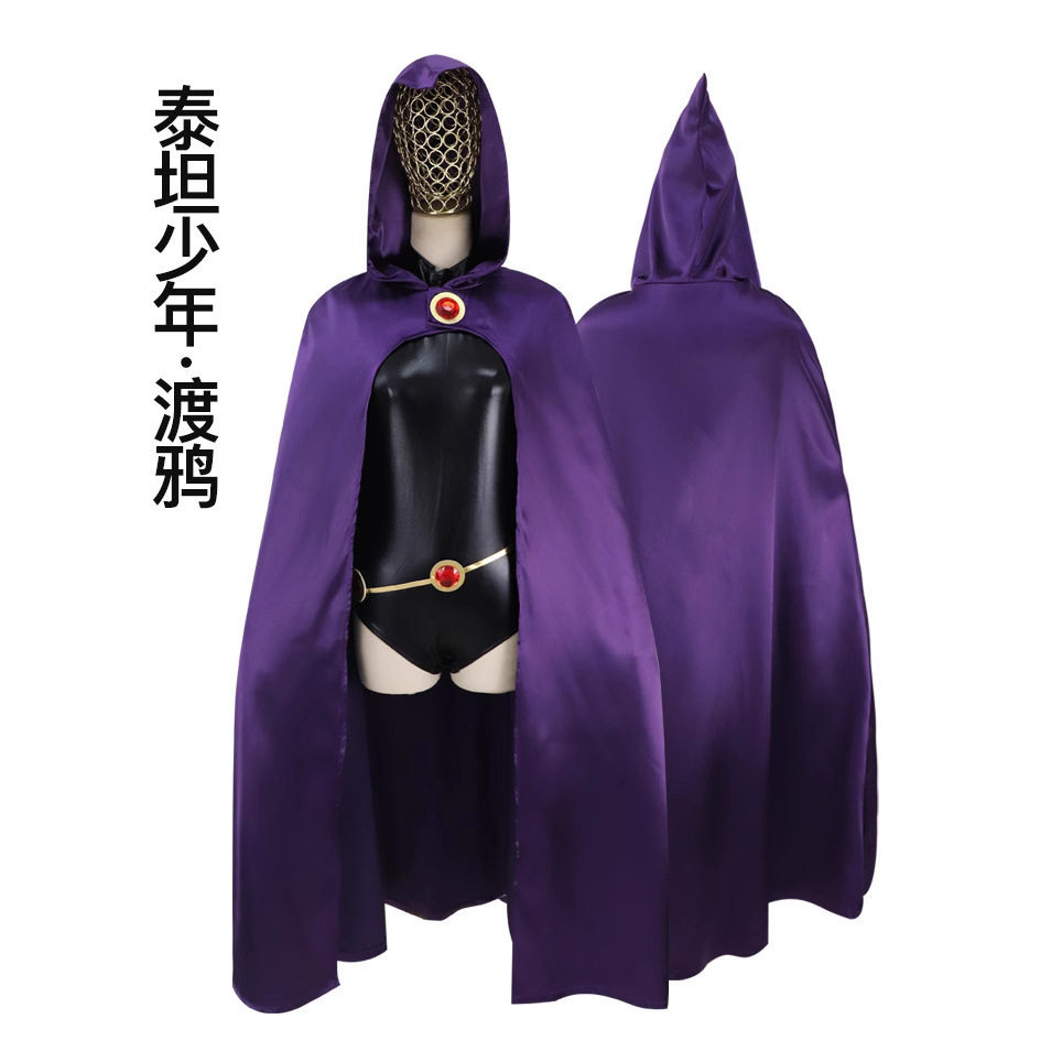 2019外贸新款DC漫画英雄cos乌鸦少年泰坦渡鸦Cosplay服装现货