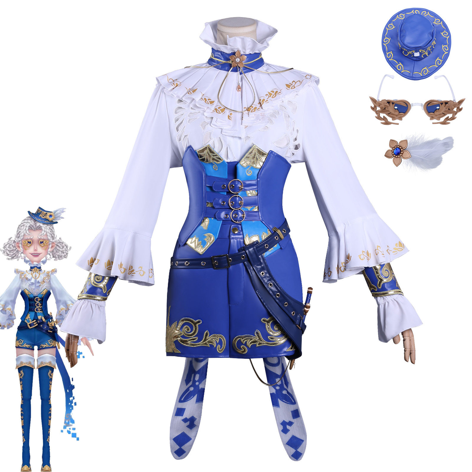 第五人格cos服剪影皮啦啦队皮质绣花cosplay二次元动漫角色C服