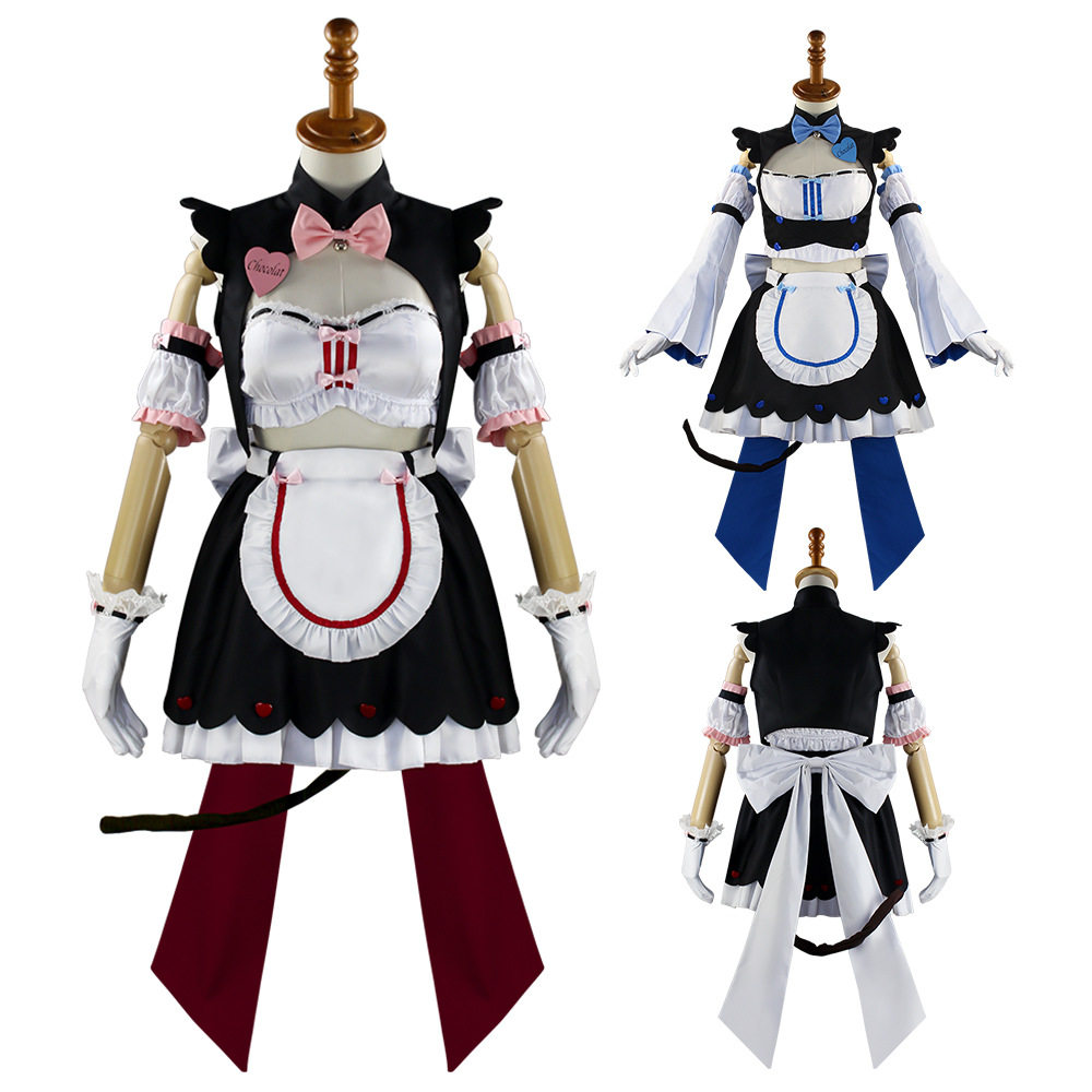 巧克力与香子兰猫娘乐园c服 赛车女郎香子兰cosplay服 女仆装