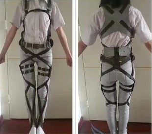 进击的巨人cosplay 兵长 调查兵团 全身皮带腰带组背带组装置进