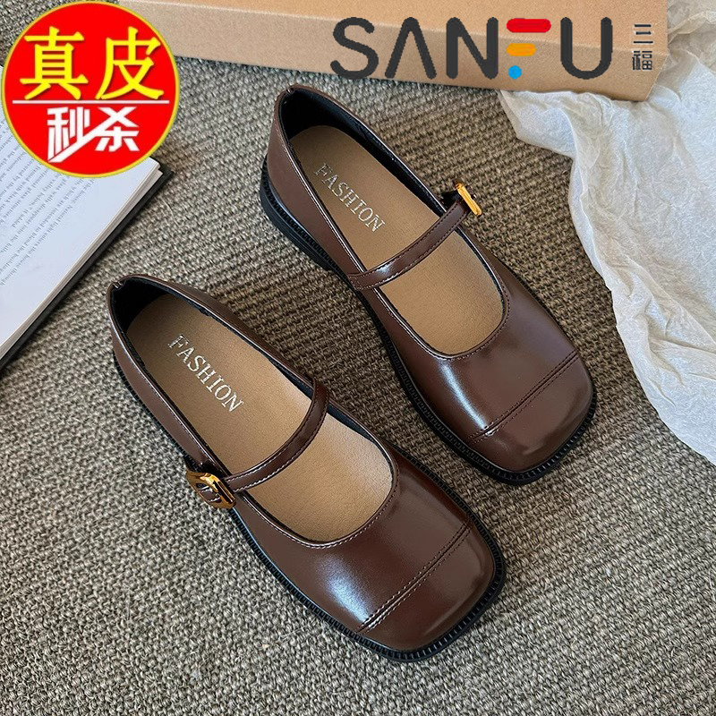 正品小皮鞋玛丽珍日系单鞋