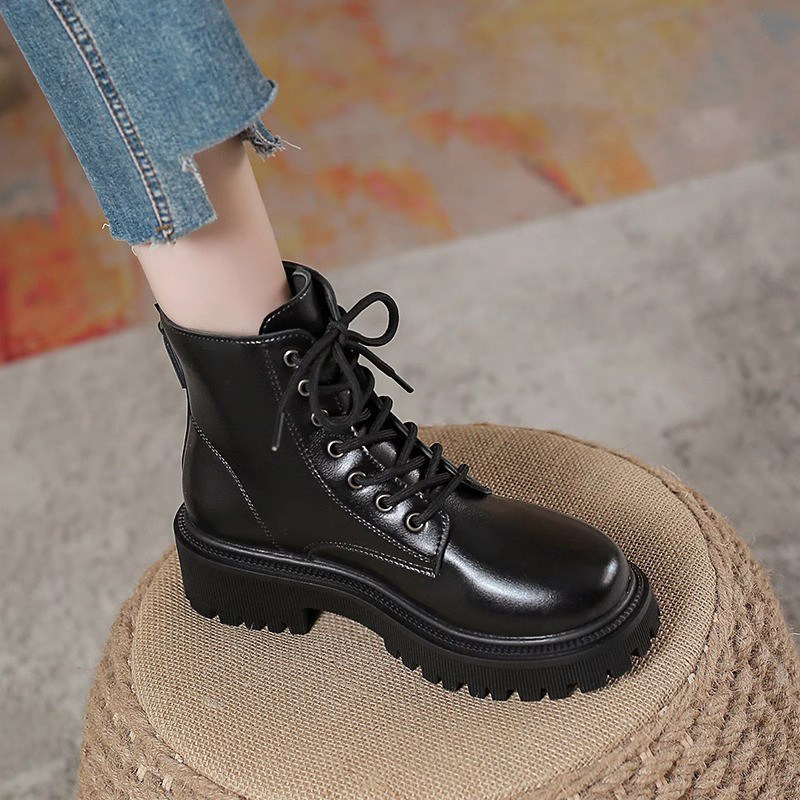 正品真皮英伦风马丁靴