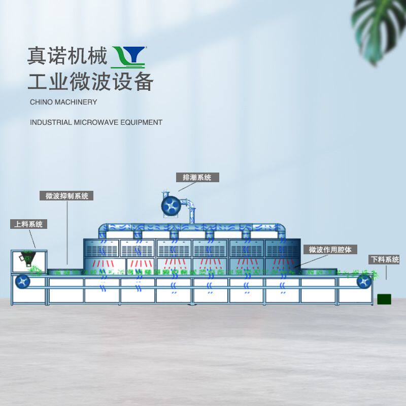 真诺红木板材烘烤干燥机 微波刨花板涂料浆料快速烘干脱水设备