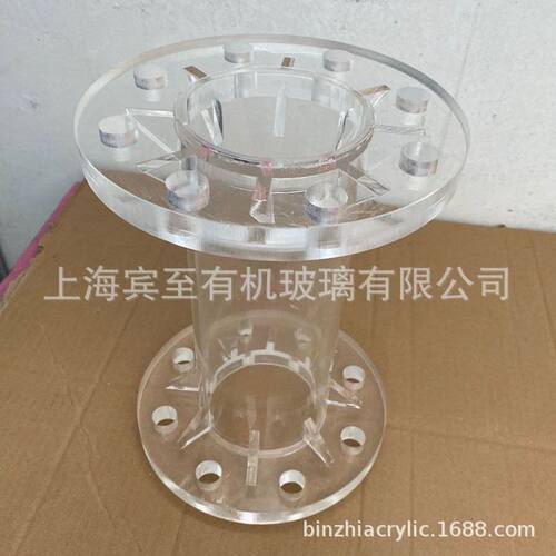 透明有机玻璃法兰视窗 亚克力高透明材料 风道 透明观察窗口