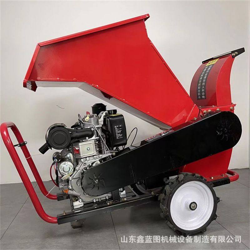 大马力柴油碎枝机果园干湿枝条粗细藤条粉碎机手推移动式园林碎木,五金/工具,碎草机,淘宝优惠券,粉丝福利购,淘宝优惠卷
