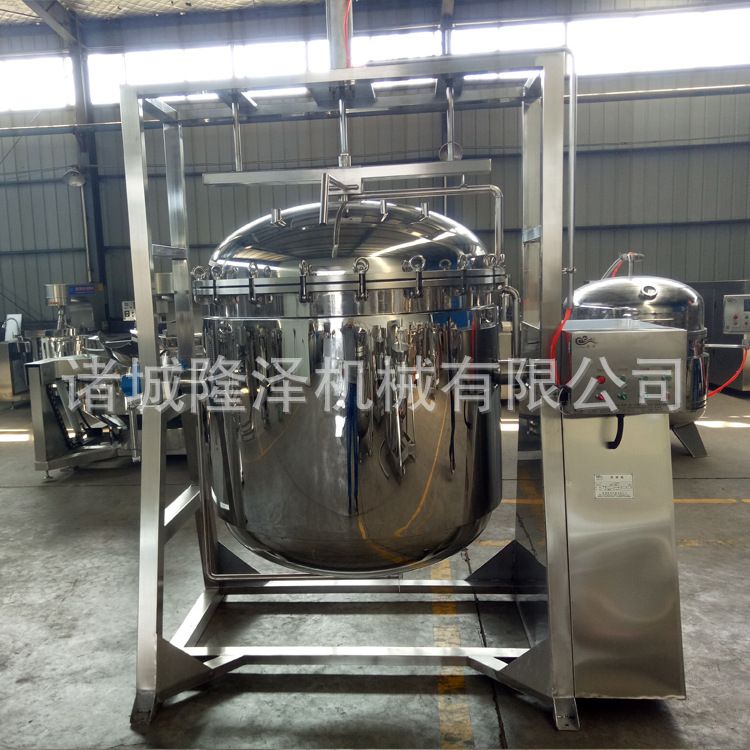 不锈钢高压黄豆煮豆机器 纳豆全自动旋转煮锅 糖纳豆流水线