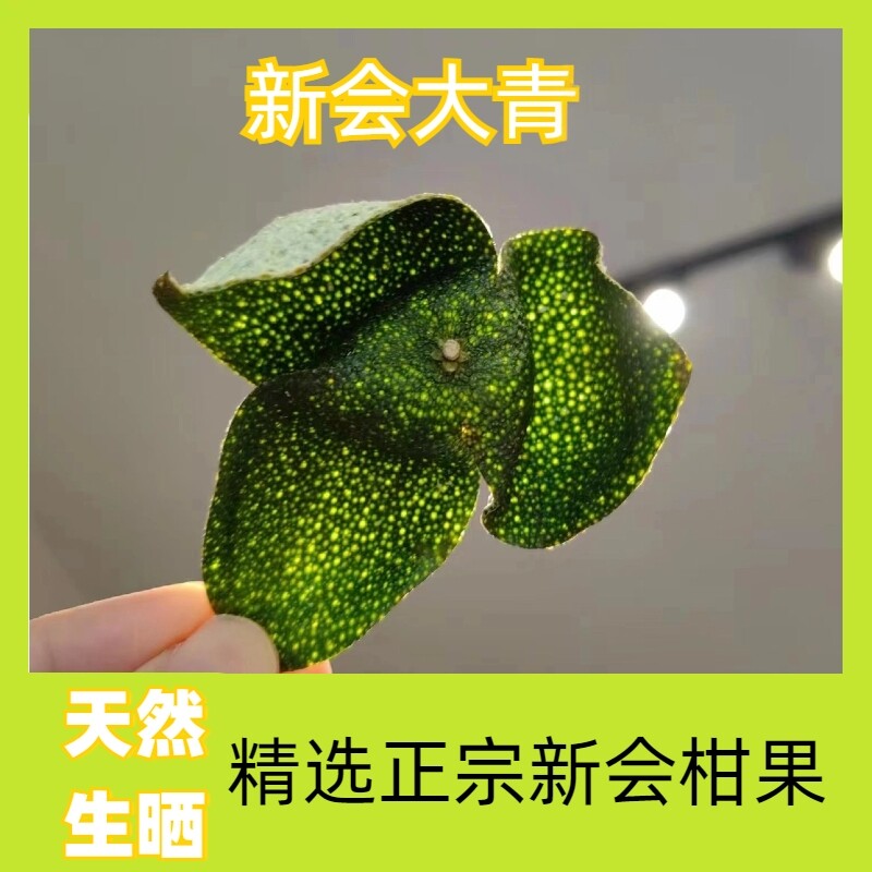 2024年新会大青和新会陈皮柑果皮干散袋装生晒大青自然初级农产品