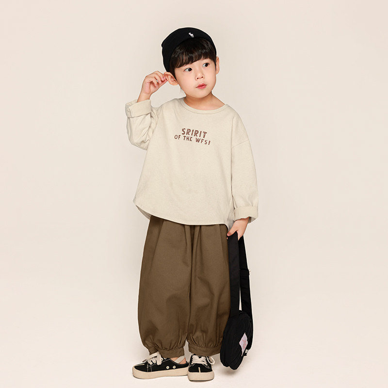 男童长袖t恤2026春装新款韩版儿童复古上衣中小童春秋纯棉打底衫,童装/婴儿装/亲子装,T恤,淘宝优惠券,粉丝福利购,淘宝优惠卷