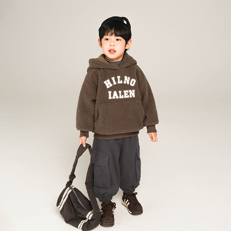 男童加绒卫衣2025冬季新款儿童羊羔绒加厚连帽上衣中小童毛毛衣,童装/婴儿装/亲子装,卫衣/绒衫,淘宝优惠券,粉丝福利购,淘宝优惠卷