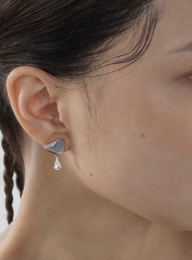 【清仓价】1:40AM 不完美系列不规则心形耳坠耳饰耳钉饰品