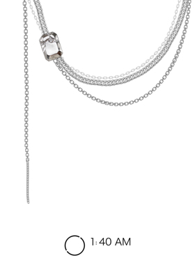 【清仓价】1:40AM不完美系列原创设计个性风叠戴小众设计情侣项链