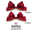 陈小纭同款 白雪公主蝴蝶结发夹红色可爱立体发卡在逃公主顶夹头饰