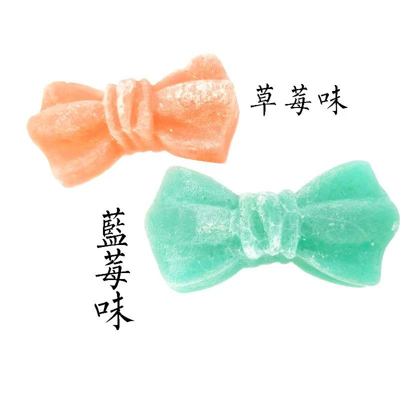 乐满屋琥珀糖蝴蝶结造型软糖手工高颜值水果味糖果少女心零食礼物