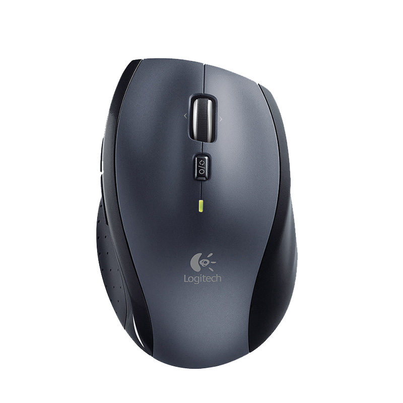 LOGITECH M705 무선 레이저 마우스 대형 핸드 인체공학적 듀얼 모드 스크롤 데스크탑 노트북 마우스