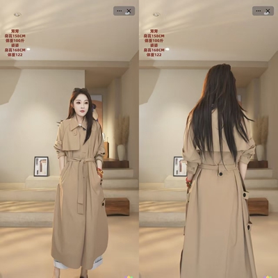 【芳芳力荐】丝毛长款斗篷风衣  N0197