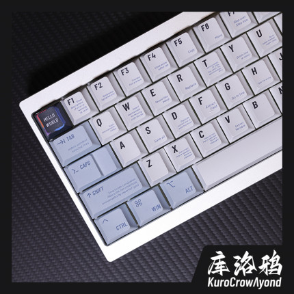 KCA库洛鸦正版程序员键帽码农键帽夜魔ROG十字轴wooting磁轴键帽
