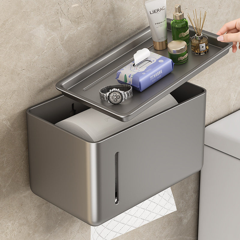 壁挂式卫生间纸巾盒置物架