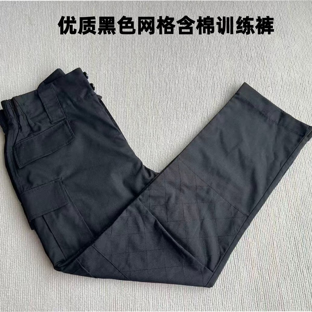 网格作训裤男黑色作训裤男女