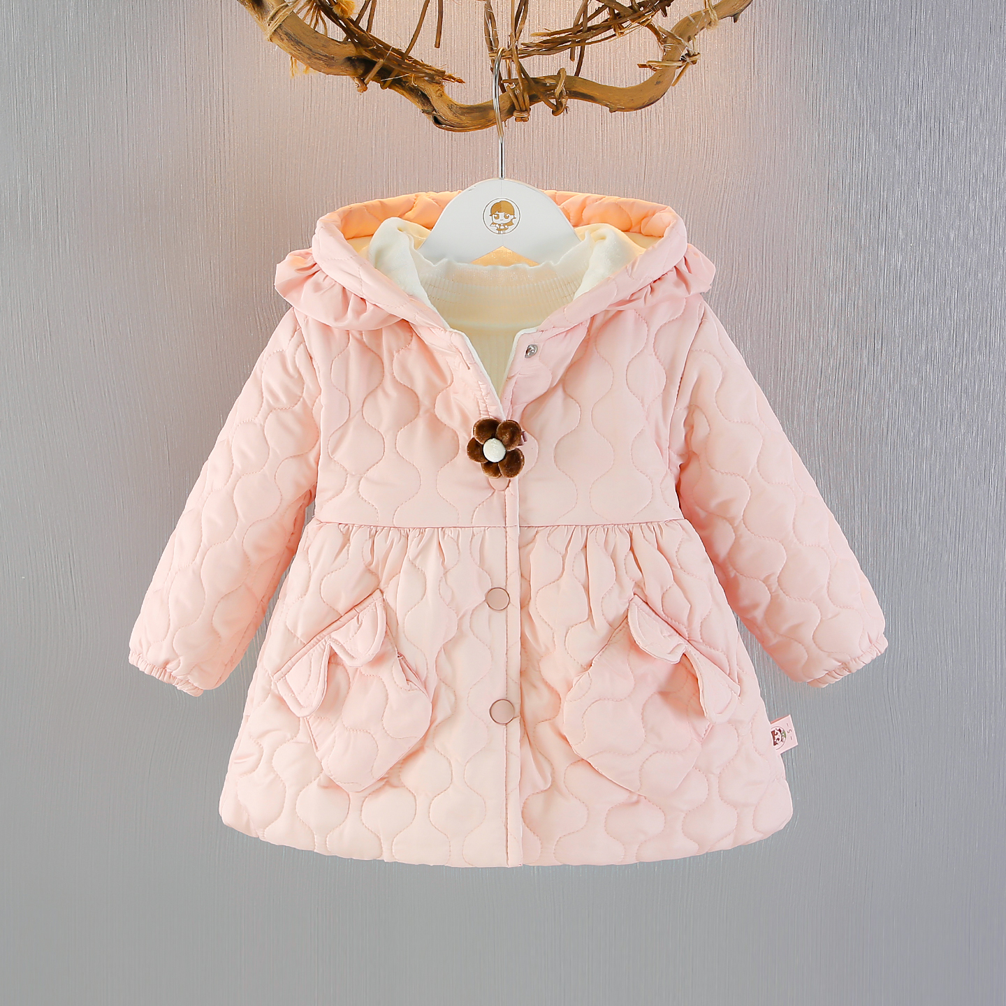 女宝宝棉衣冬装女童棉袄外套