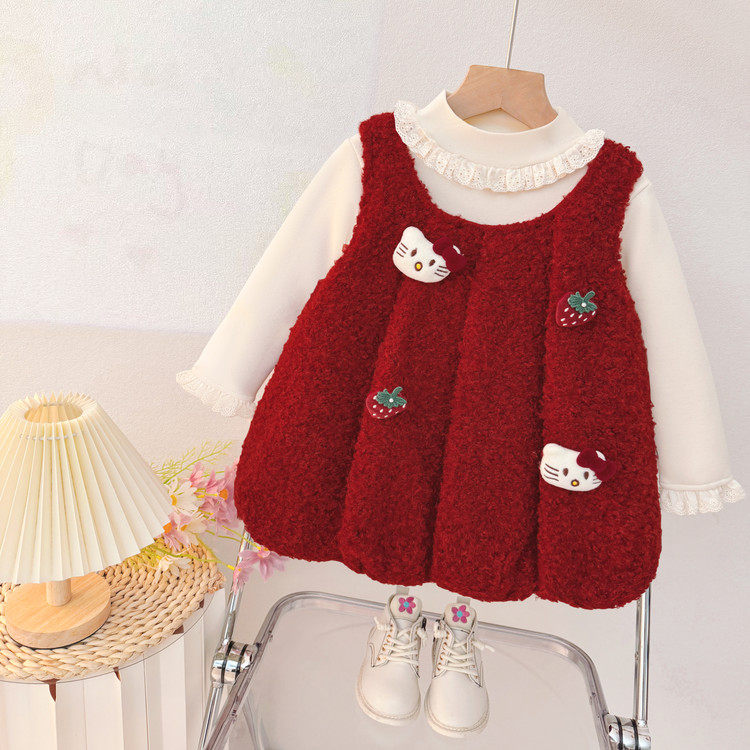 宝宝周岁礼服儿童拜年服