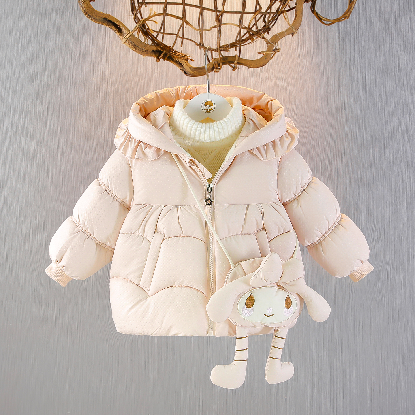 女宝宝棉衣冬装女童棉袄外套