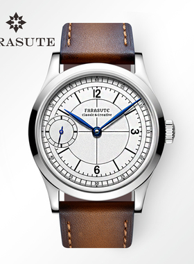 FARASUTE手动机械表ETA6497机芯豪华商务3ATM防水蓝宝石男士手表