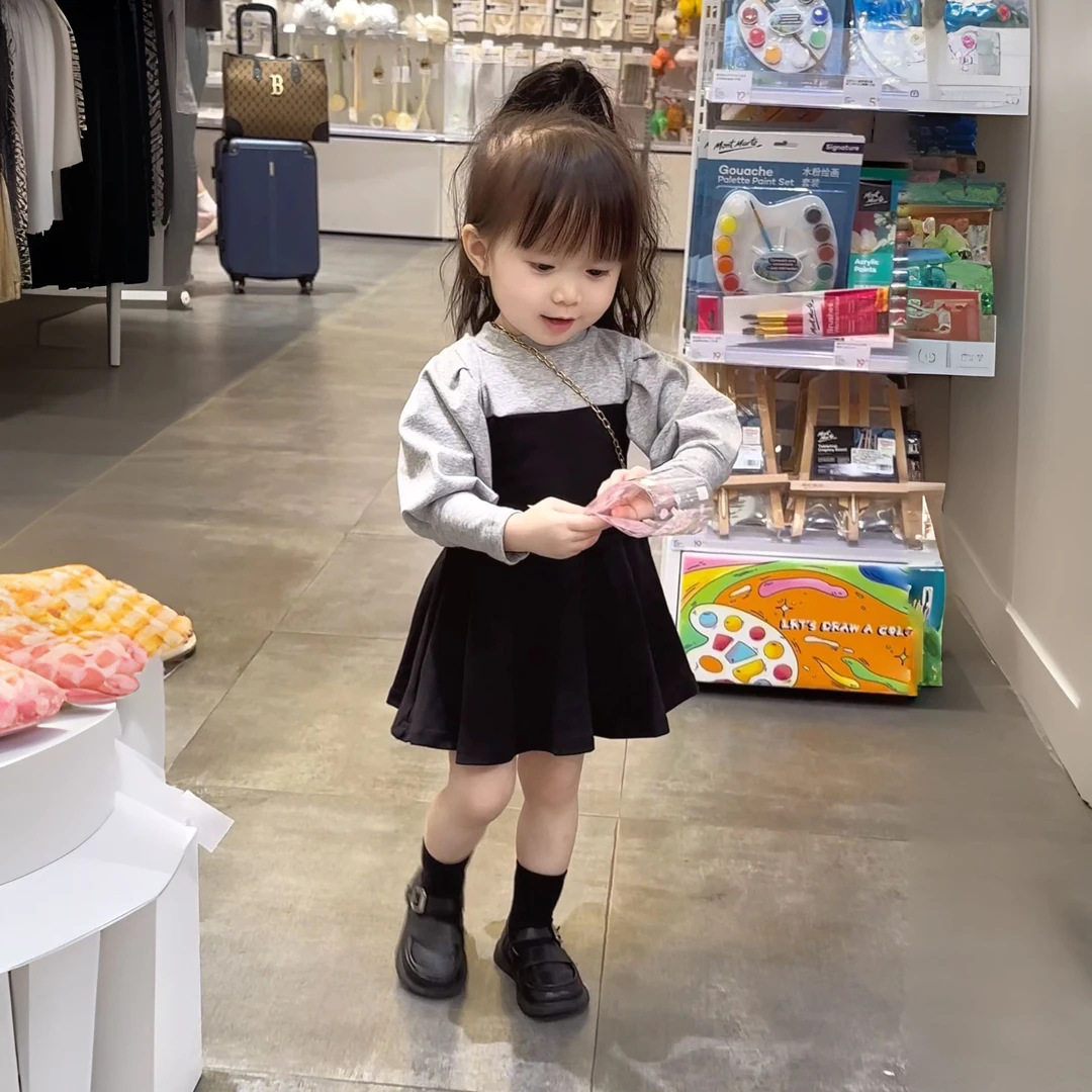 女童小中童连衣裙裙子秋装新款