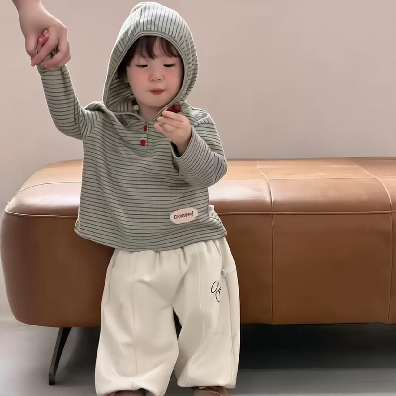婴幼儿连帽长袖秋季儿童百搭复古