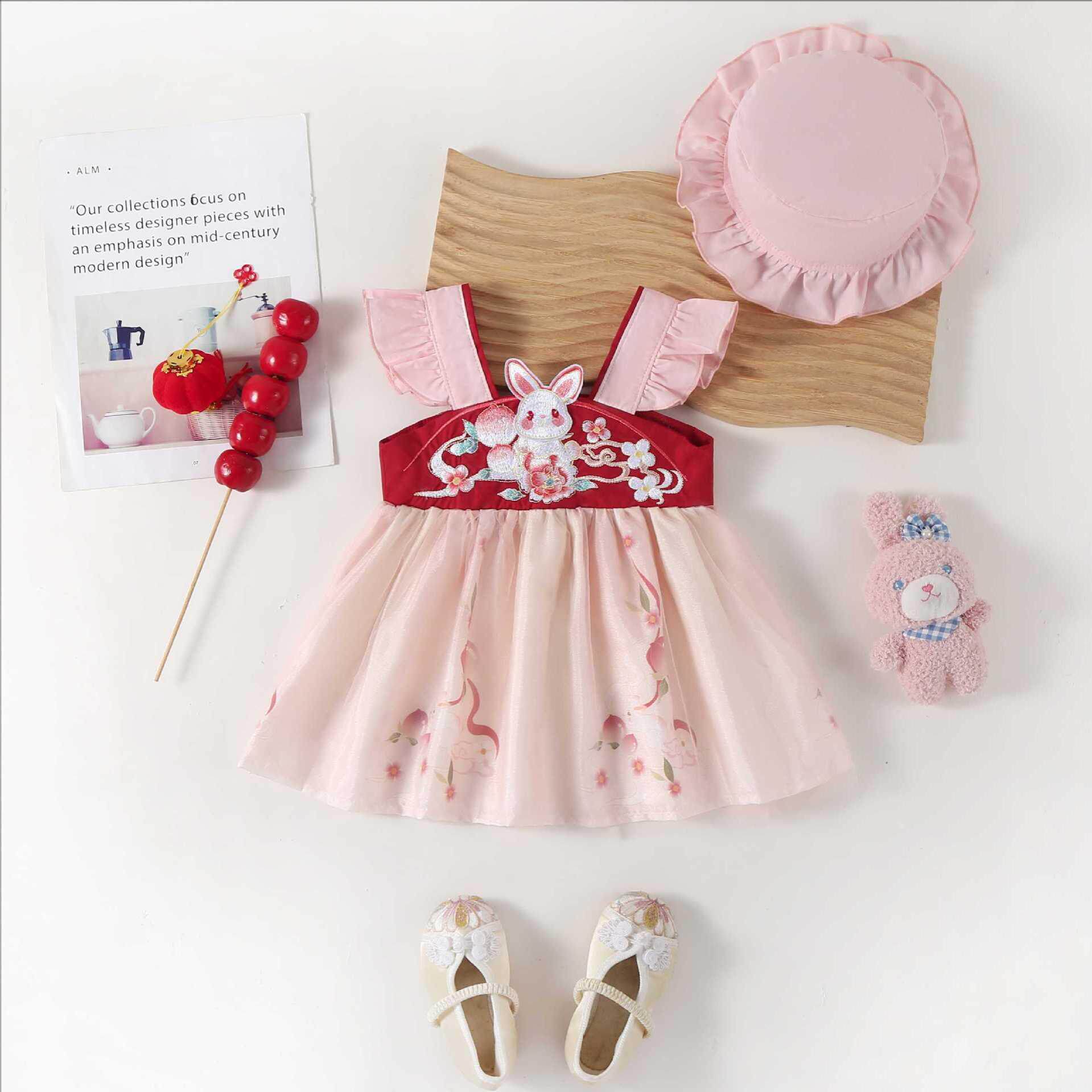 女童汉服旗袍0-2岁女宝宝连衣裙2026夏装新款中国风儿童公主裙子