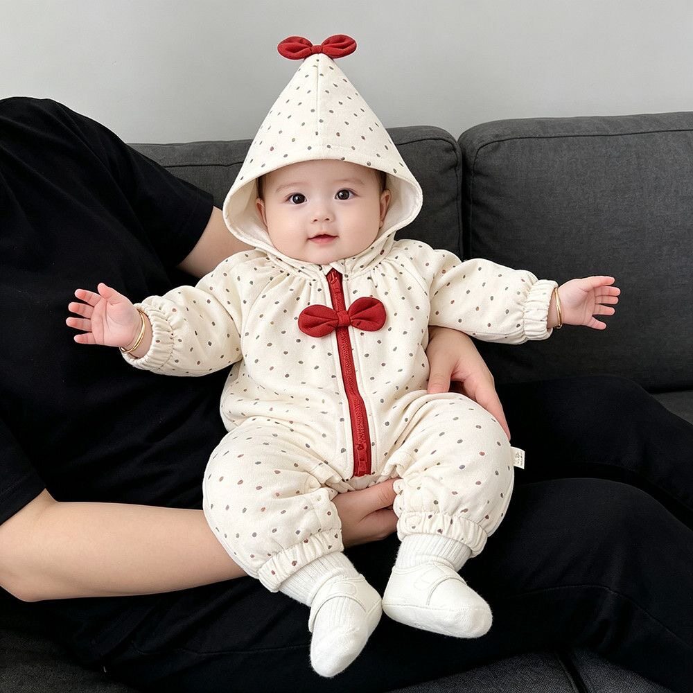 婴儿连体衣秋装女宝宝洋气时髦