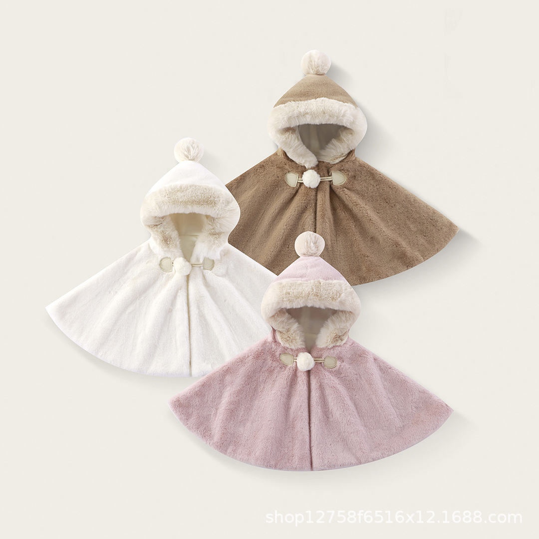 女童披肩斗篷婴儿宝宝加
