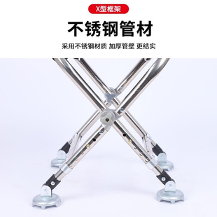 新款钓椅折叠多功能不锈钢钓鱼凳全地形野钓便携式可升降垂钓马扎