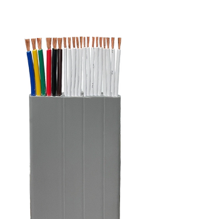 扁拖链电缆线随行YFFB6芯2.5平方起重机行车伸缩门电动葫芦控制线