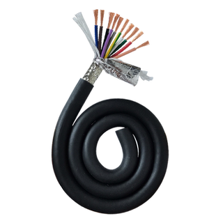 屏蔽高柔拖链电缆线TRVVP2 4 6 8 10 40国标纯铜芯柔性拖链电源线