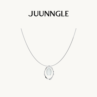 Juunngle洲谷项链女轻奢小众纯银毛衣链饰品生日礼物 张杰同款