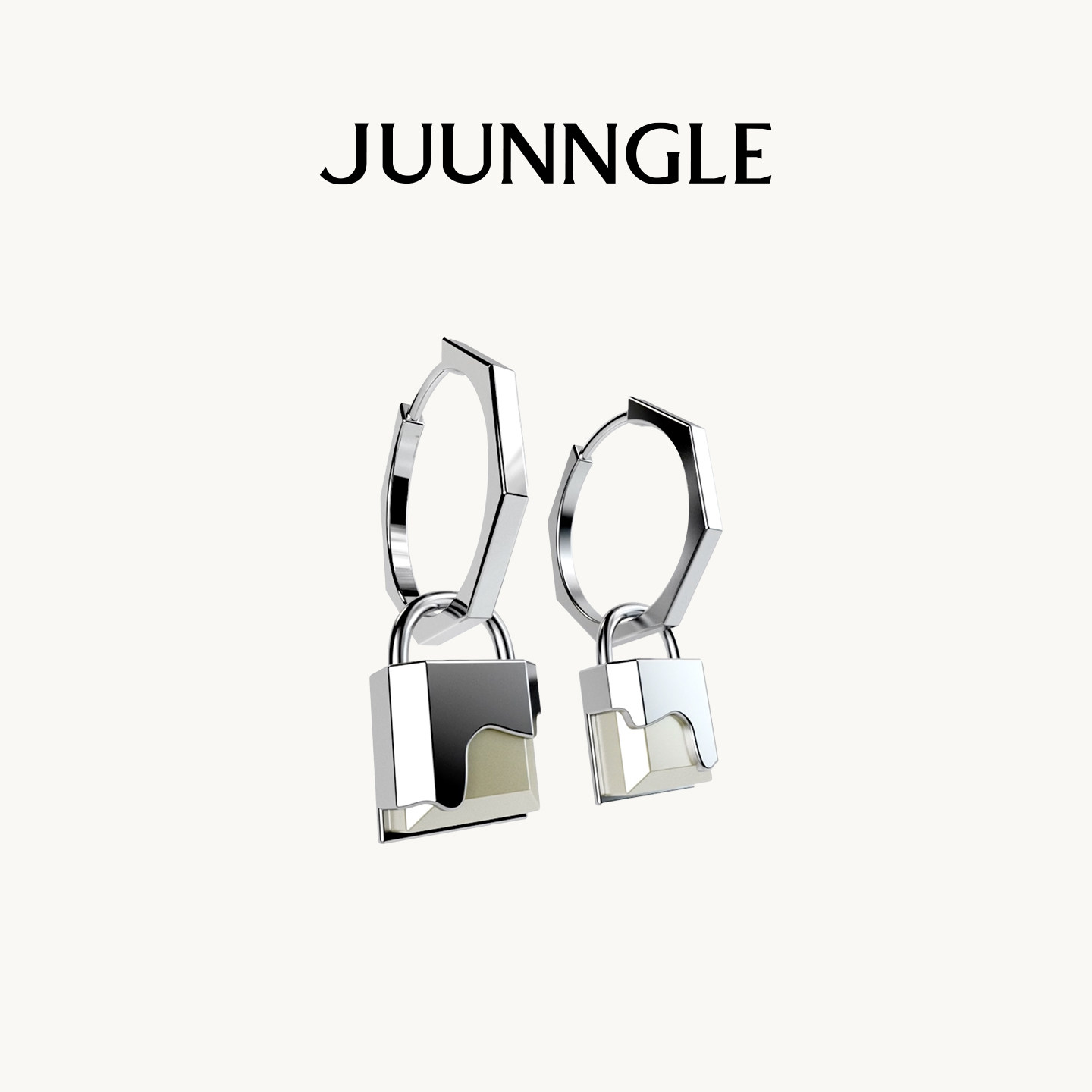 Juunnglelab巧克力锁耳坠送女友