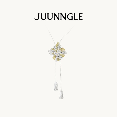 洲谷2025春夏新品织呢挂穗项链