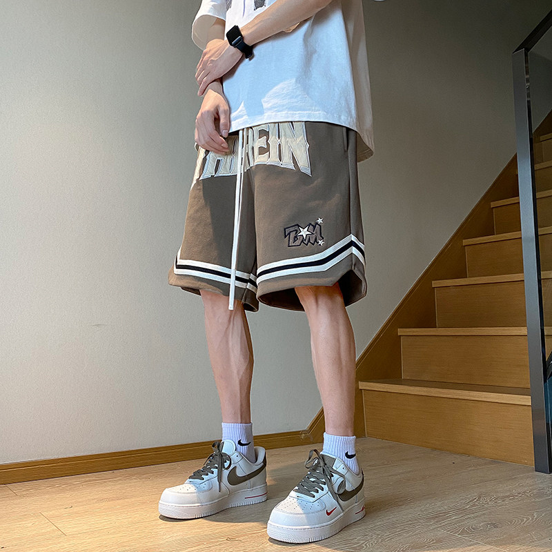 XZ409-1-K652-P45运动休闲五分短裤男女（控58）,男装休闲裤,星座1514