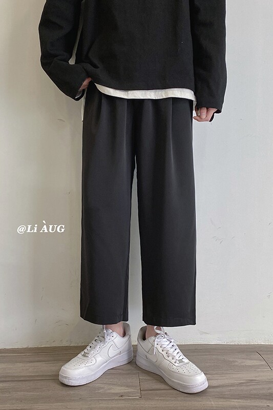 XZ409-1-K461-P40春季冰丝顺滑休闲裤坠感西裤九分裤男（控55）,男装休闲裤,星座1514