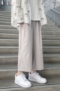 K461-P40 夏季款冰丝顺滑休闲裤宽松坠感九分裤男（控55）图片