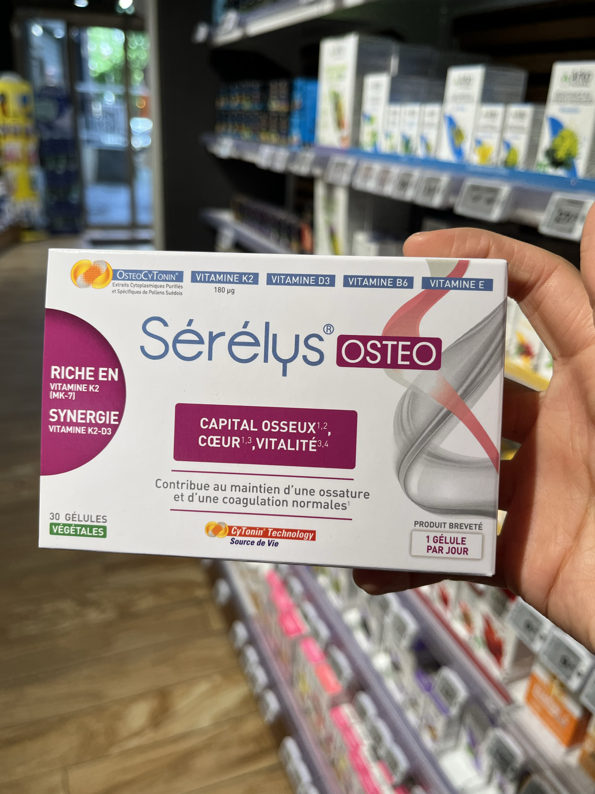 法国本土版Serelys osteo 含复合维生素和维生素D3促进钙吸收