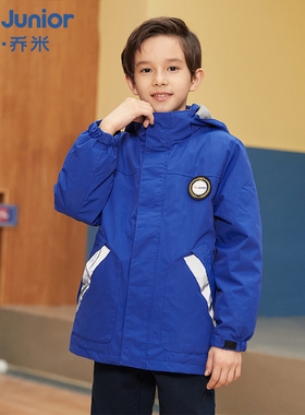 HeyJunior校服2026冬季新品运动服羽绒可拆卸加绒保暖外套冲锋衣