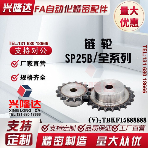 25B/35B/40B/50B/60B/80B/100B/系列替代米思米链轮链条 厂家直销