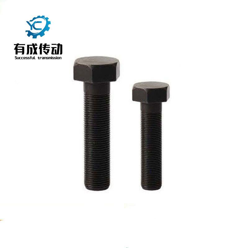 外六角调整螺丝碳钢发黑粗牙螺纹标准型限位螺栓STRB3/4/5 细牙