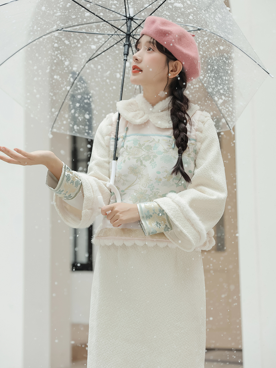 冬季旗袍中国风拜年服