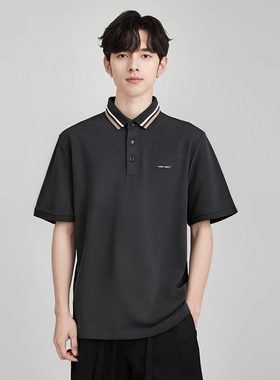 YPUT男装夏季刺绣POLO衫休闲短袖潮YHG224009C