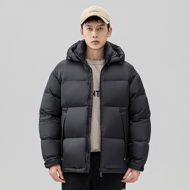 男士时尚休闲连帽羽绒服YHG111385G