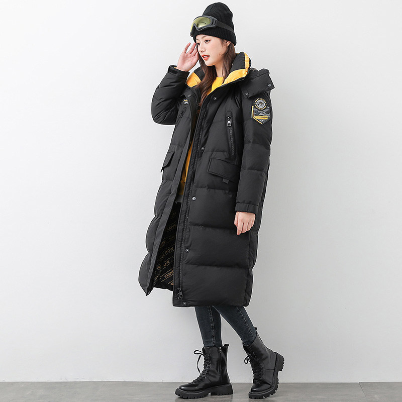 羽绒服女冬长款过膝连帽时尚休闲韩版潮流外套YHG411563G,女装/女士精品,羽绒服,淘宝优惠券,粉丝福利购,淘宝优惠卷